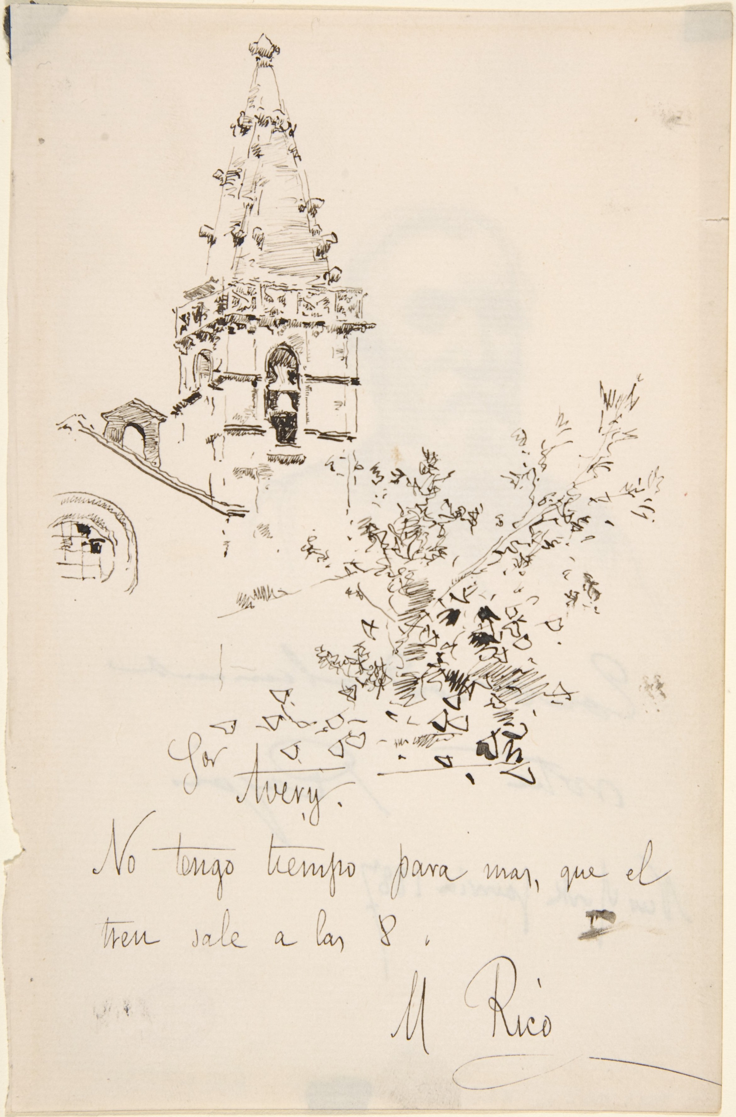 Church Tower - Martín Rico y Ortega Tablo