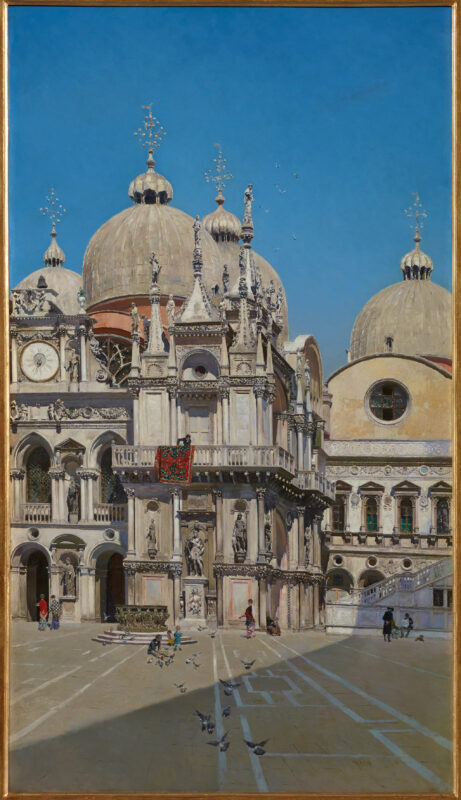 Courtyard of the Palace of the Venetian doge - Martín Rico y Ortega Tablo