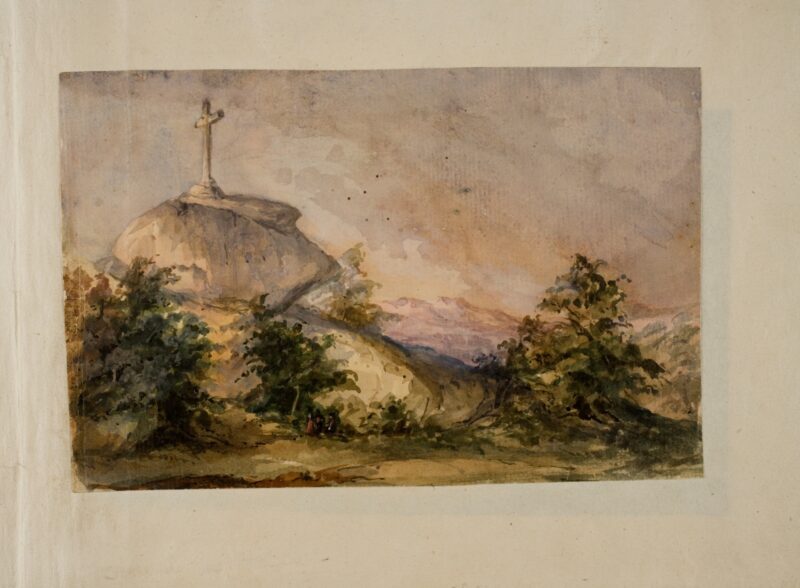 Cross of the Gallows in El Escorial (1858) - Martín Rico y Ortega Tablo