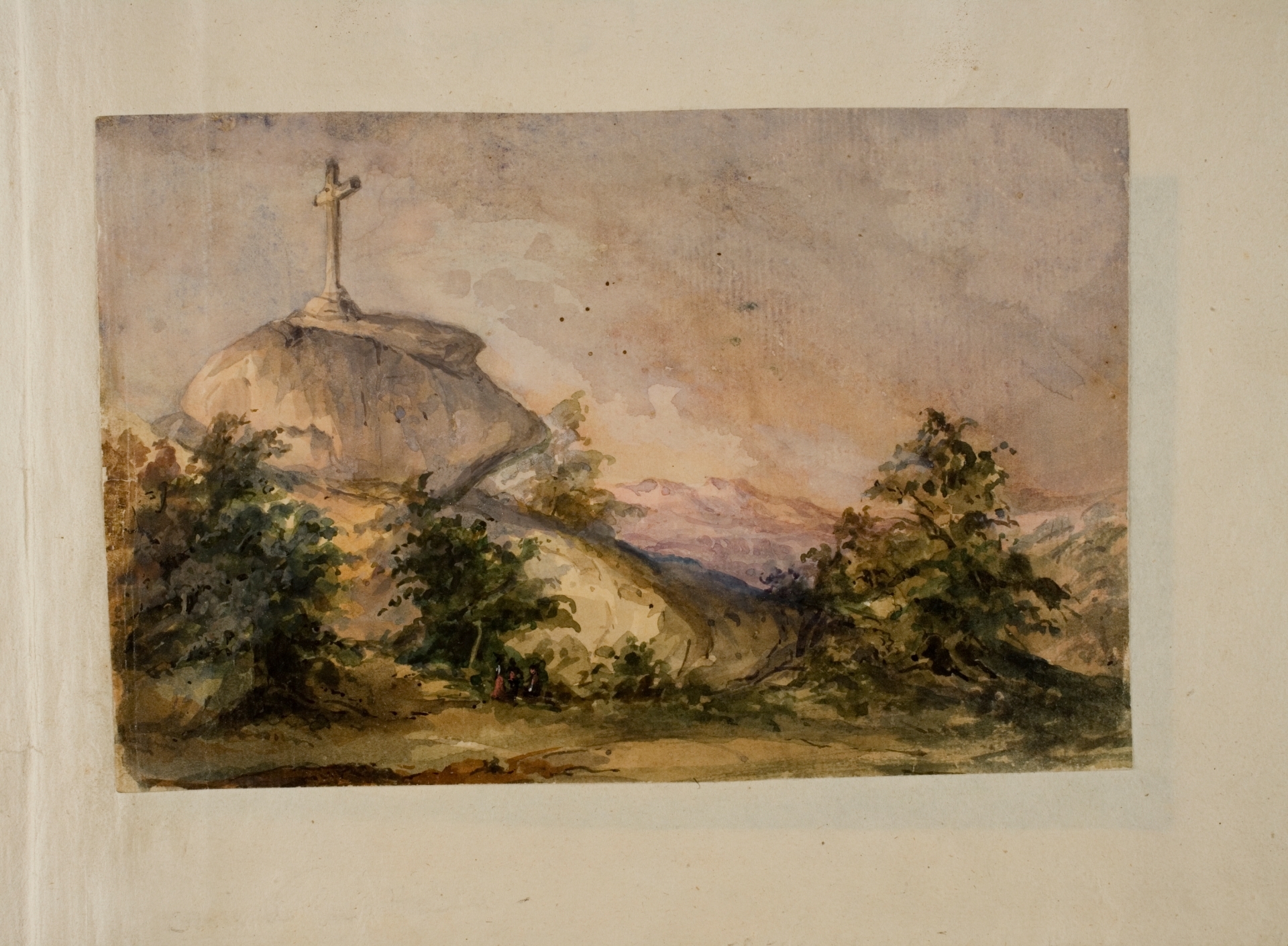 Cross of the Gallows in El Escorial (1858) - Martín Rico y Ortega Tablo