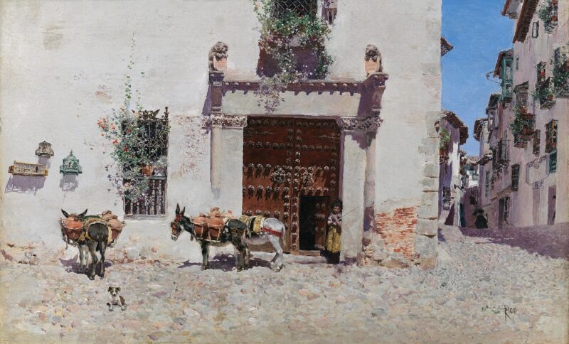 Door of a house in Toledo - Martín Rico y Ortega Tablo