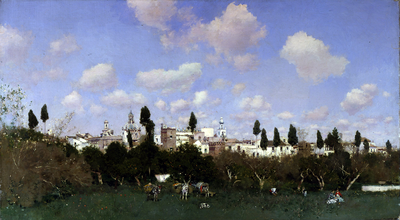 Gathering Oranges, Granada - Martín Rico y Ortega Tablo