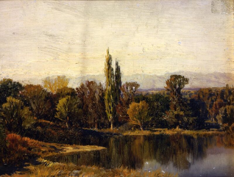 Landscape with lake - Martín Rico y Ortega Tablo