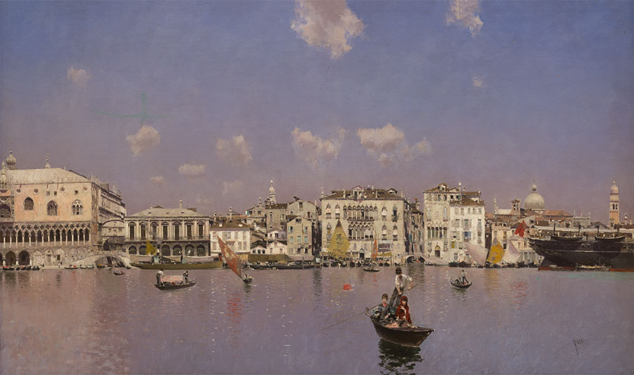 Riva Degli Schiavoni, Venice - Martín Rico y Ortega Tablo
