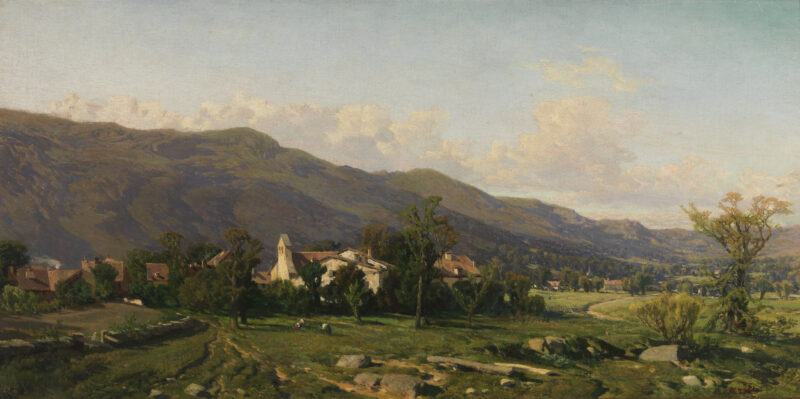 Swiss landscape - Martín Rico y Ortega Tablo