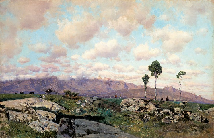 The Guadarrama from Nearby El Escorial (1870) - Martín Rico y Ortega Tablo