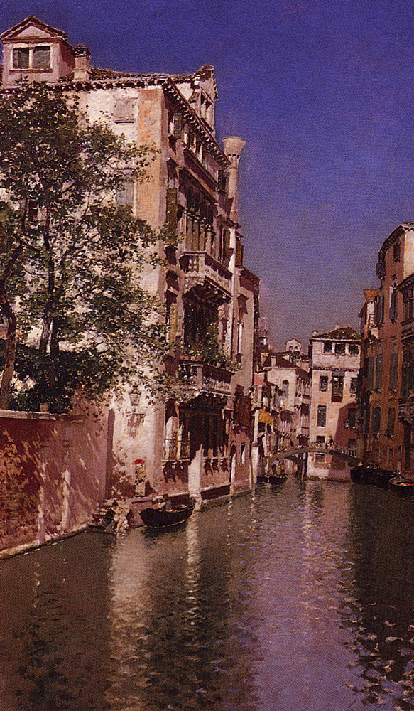 The San Giovanni Crisostomo canal, Venice - Martín Rico y Ortega Tablo