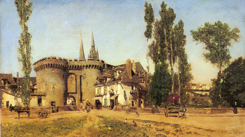 The Village of Chartres, Eure et loir, France - Martín Rico y Ortega Tablo