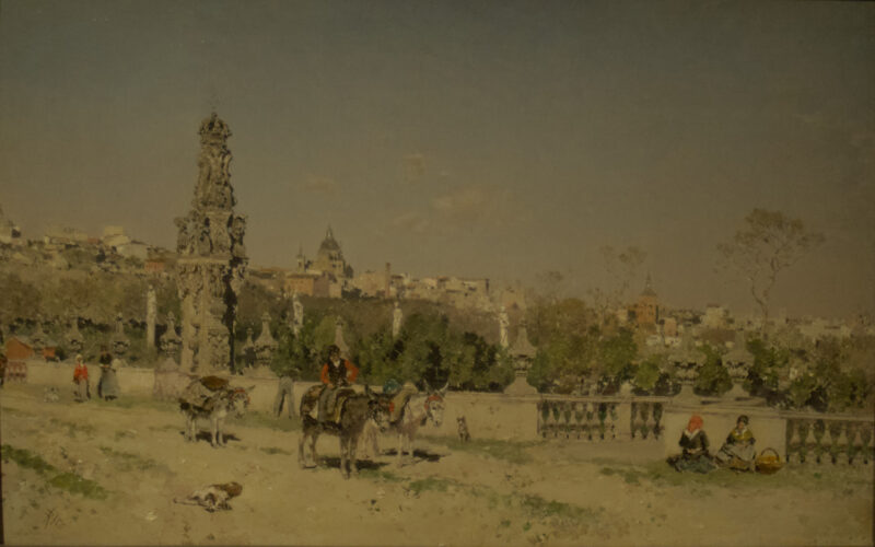 View of the bridge of Toledo (1880) - Martín Rico y Ortega Tablo