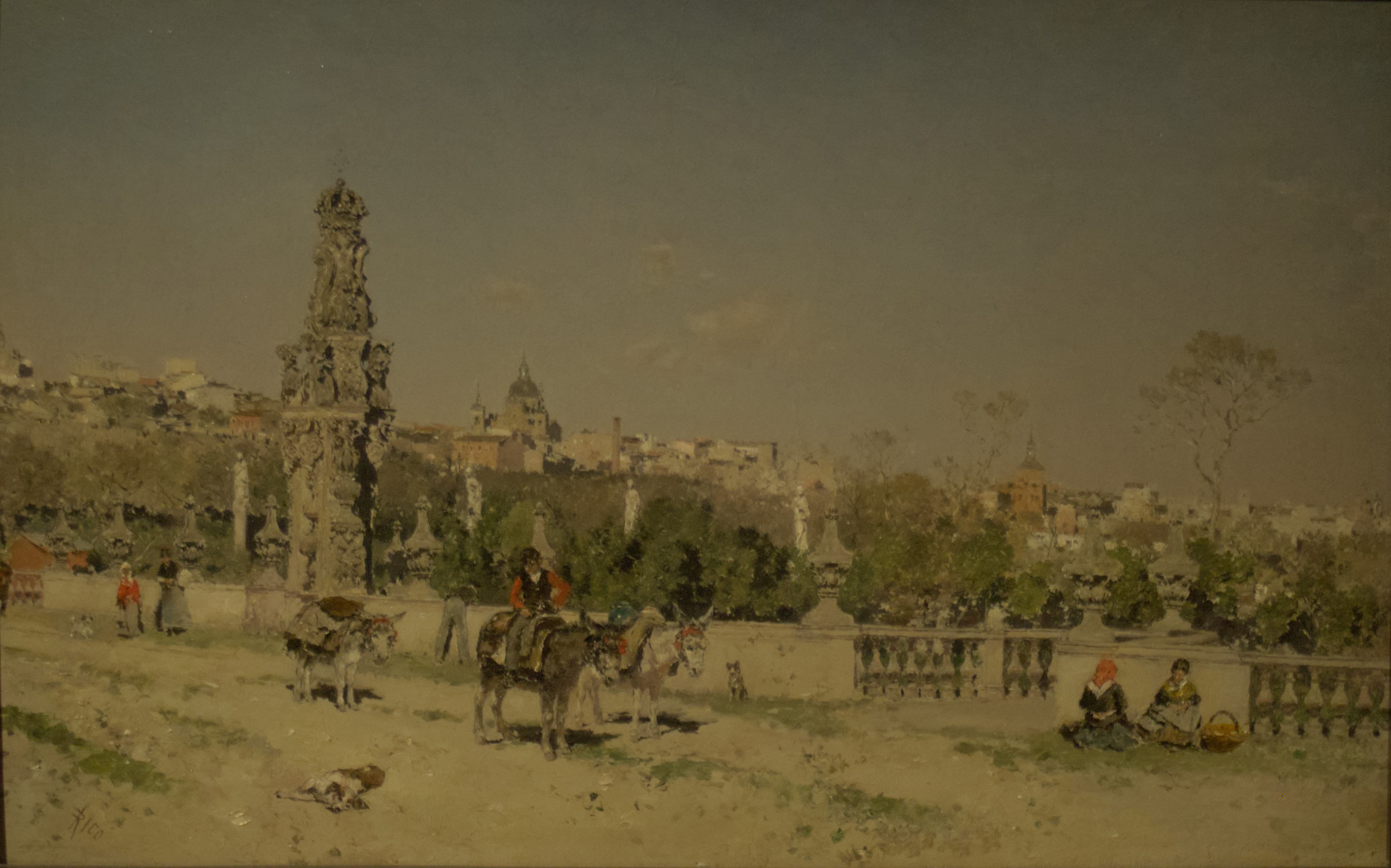 View of the bridge of Toledo (1880) - Martín Rico y Ortega Tablo