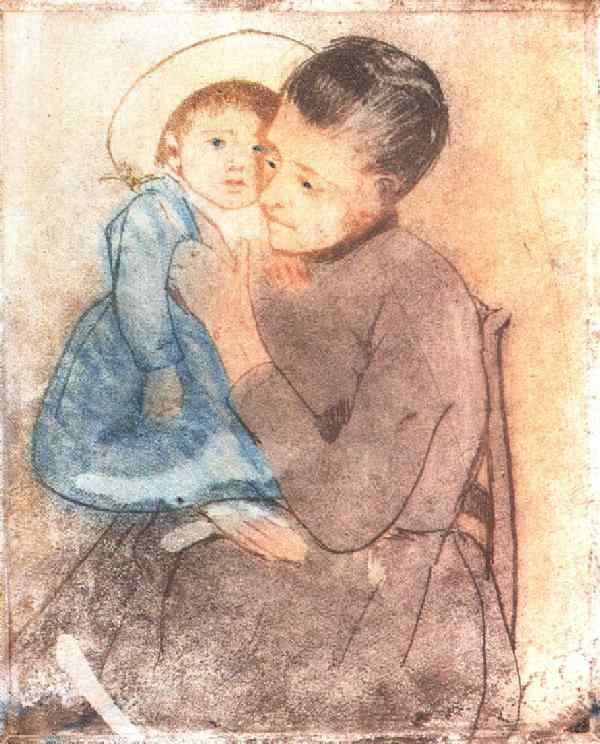 Baby Bill (1890) - Mary Cassatt Tablo