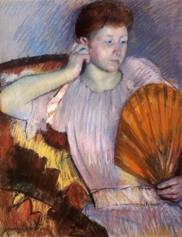 Contemplation (1891) - Mary Cassatt Tablo