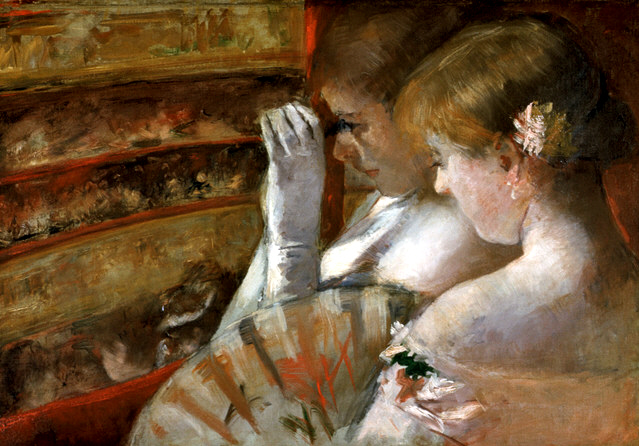 In the Box (1879) - Mary Cassatt Tablo