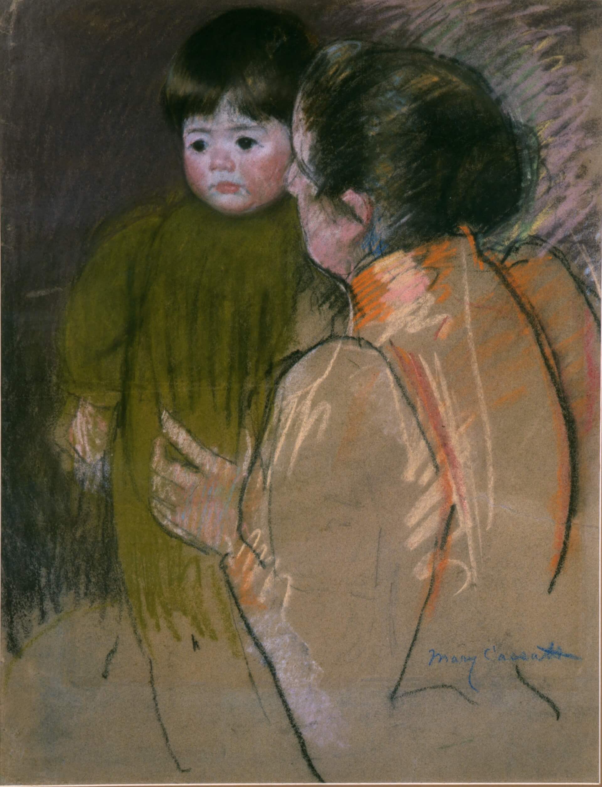 Mother and child (1894) - Mary Cassatt Tablo