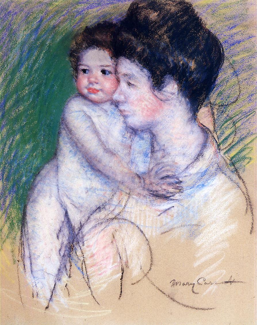 Motherhood (1902) - Mary Cassatt Tablo