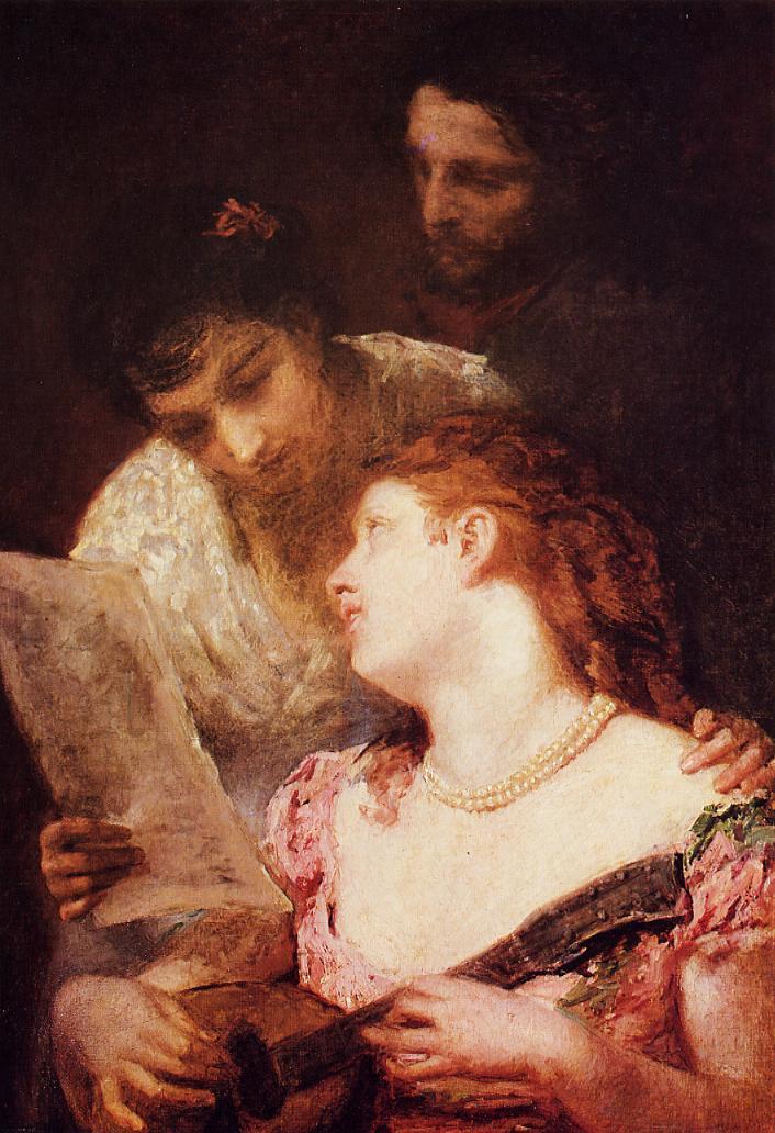 Musical Party (1874) - Mary Cassatt Tablo