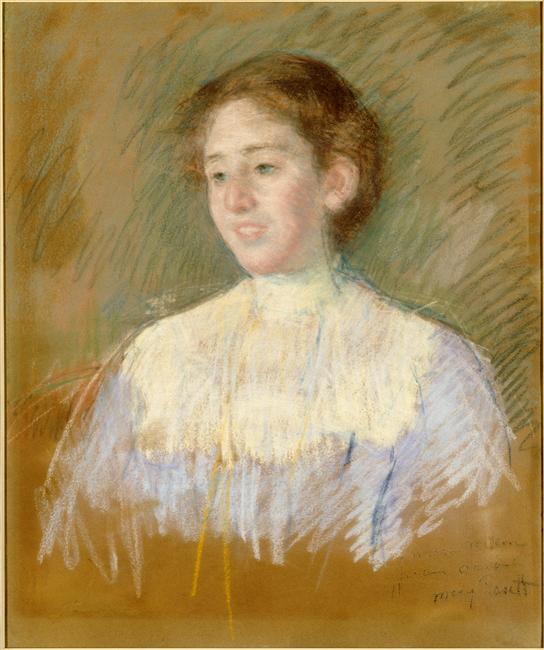 Portrait of Madame Alfred Lavergne, born Magdalena Mellon (1902) - Mary Cassatt Tablo