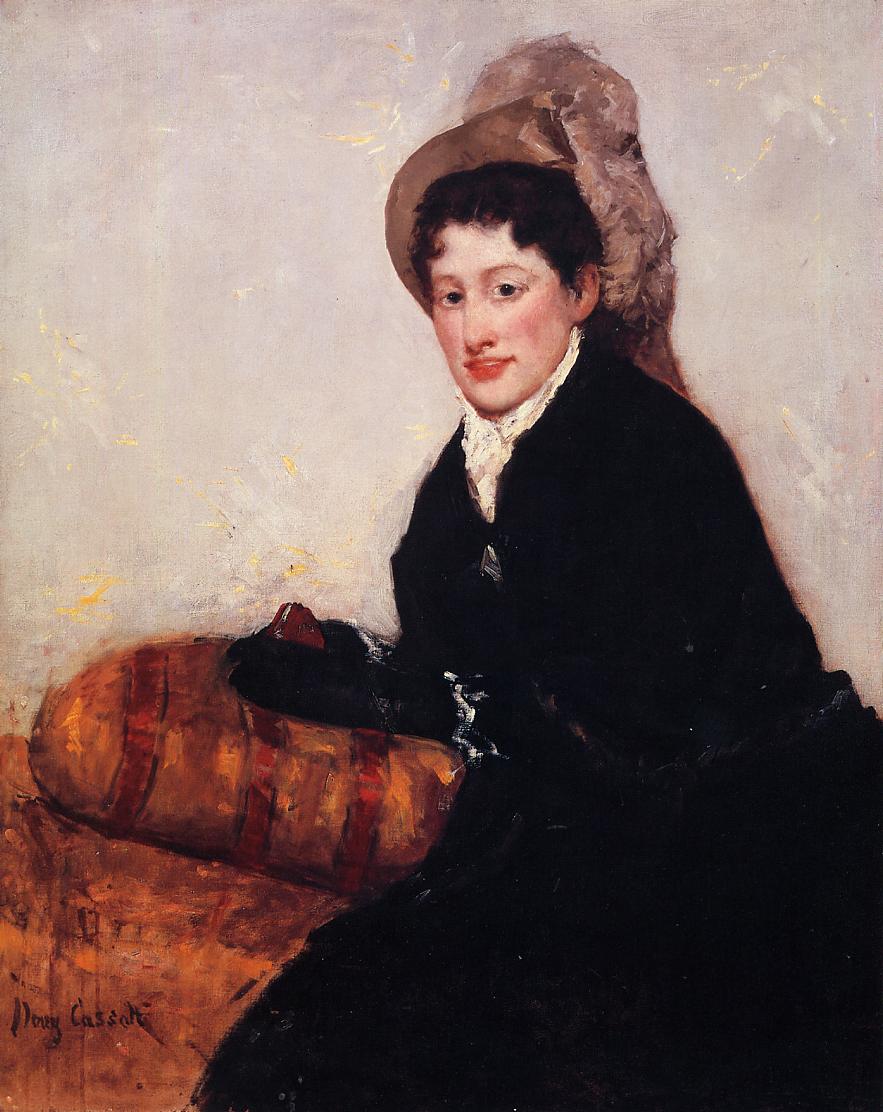 Portrait of Madame X Dressed for the Matinee (1878) - Mary Cassatt Tablo