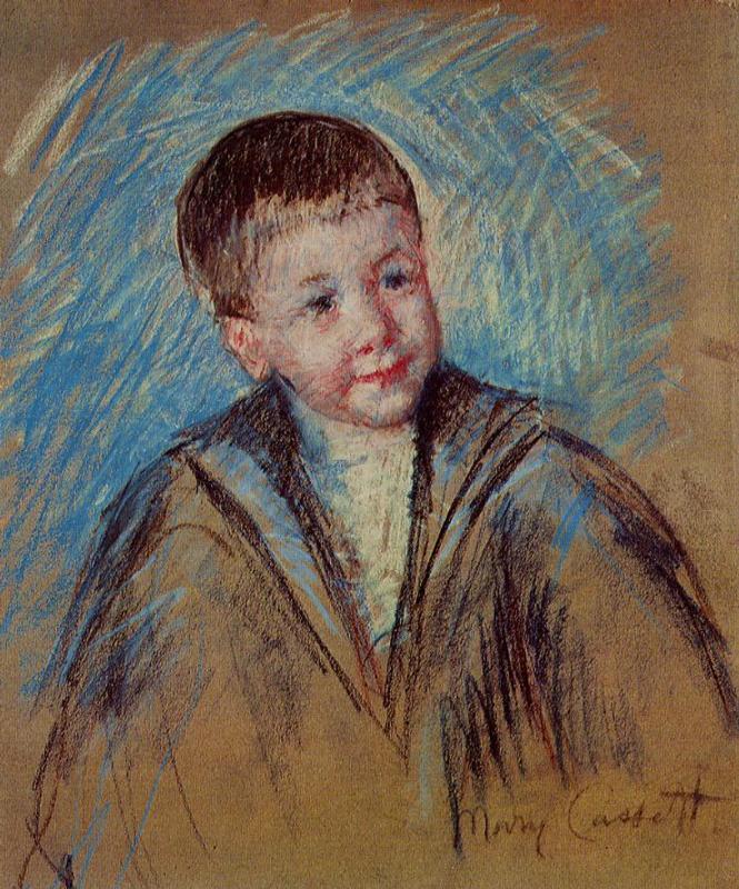 Portrait of Master St. Pierre (1892) - Mary Cassatt Tablo