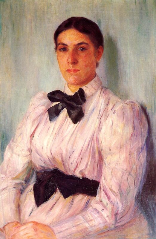 Portrait of Mrs William Harrison (1890) - Mary Cassatt Tablo