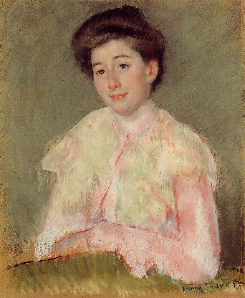 Portrait of a Lady (1890) - Mary Cassatt Tablo