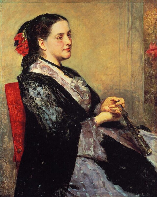 Portrait of a Lady of Seville (1873) - Mary Cassatt Tablo