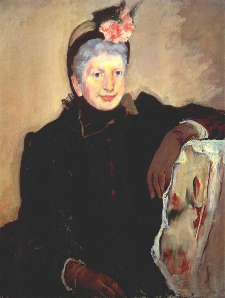 Portrait of an elderly lady (1883) - Mary Cassatt Tablo