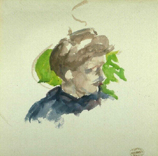 Portrait of young girl - Mary Cassatt Tablo