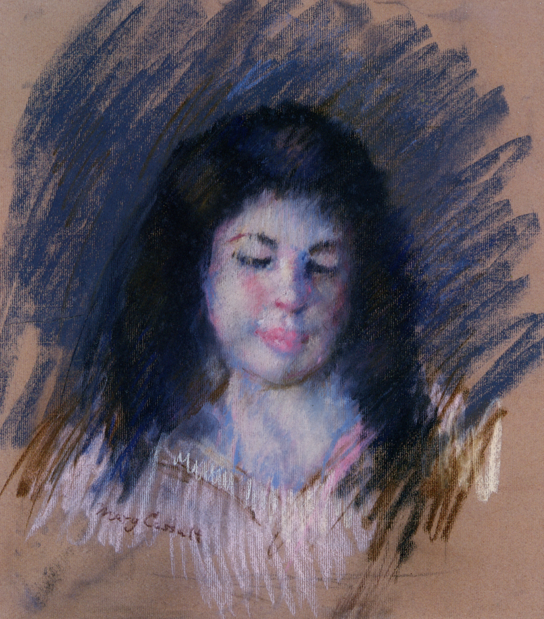Sketch of Francois - Mary Cassatt Tablo