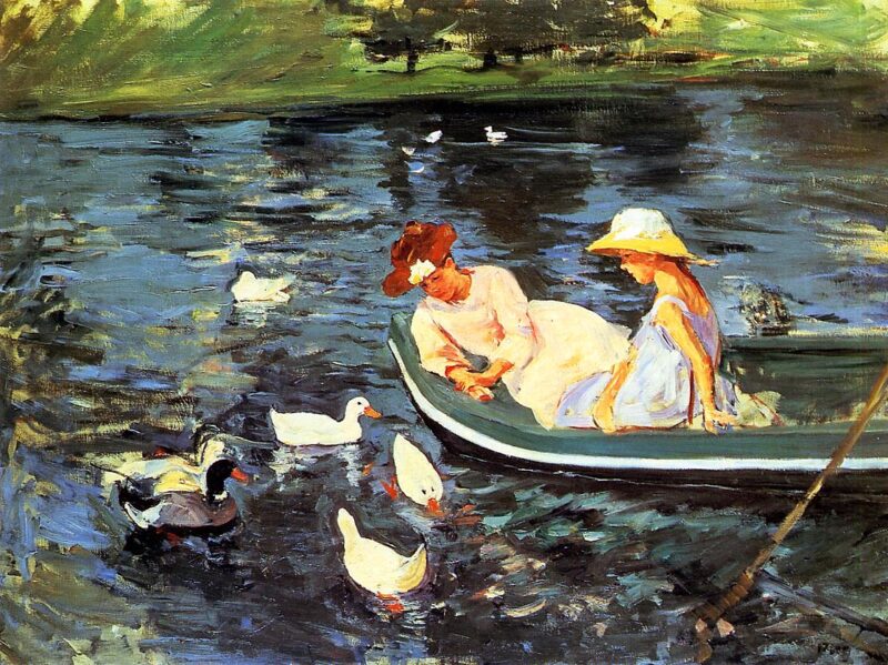 Summertime (1894) - Mary Cassatt Tablo