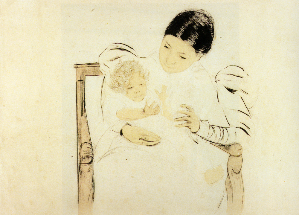 The Befooted Child (1898) - Mary Cassatt Tablo