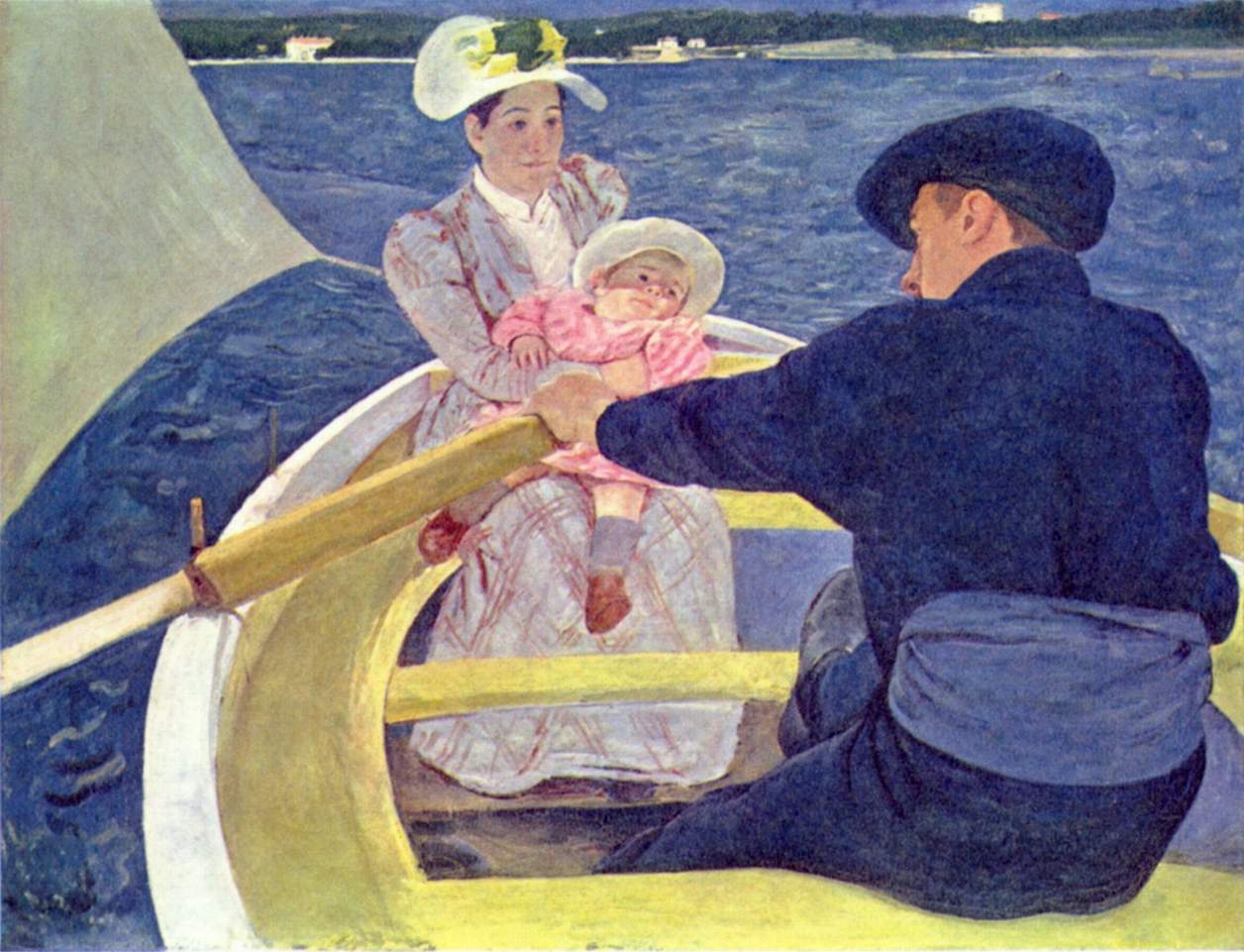 The Boating Party (1893) - Mary Cassatt Tablo