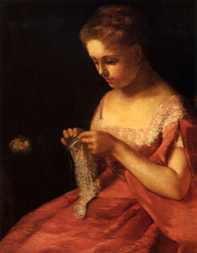 The Young Bride (1875) - Mary Cassatt Tablo
