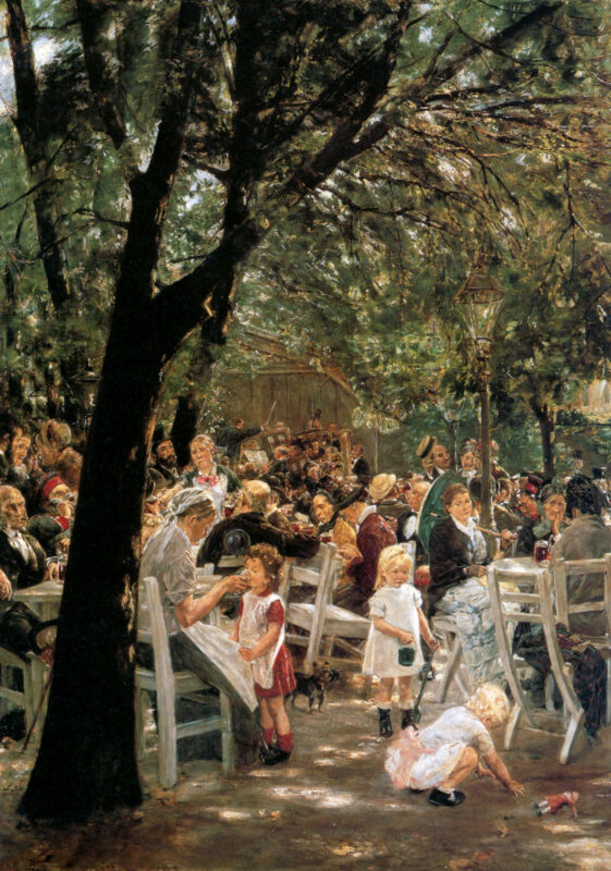 Beer Garden in Munich (1884) – Max Liebermann Tablo