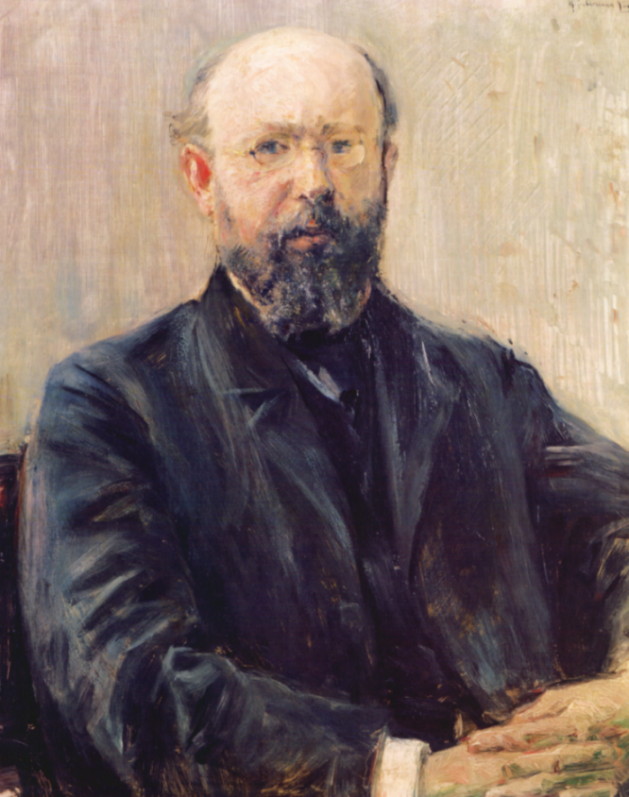 Portrait of Professor Dr. Carl Bernstein (1892) - Max Liebermann Tablo