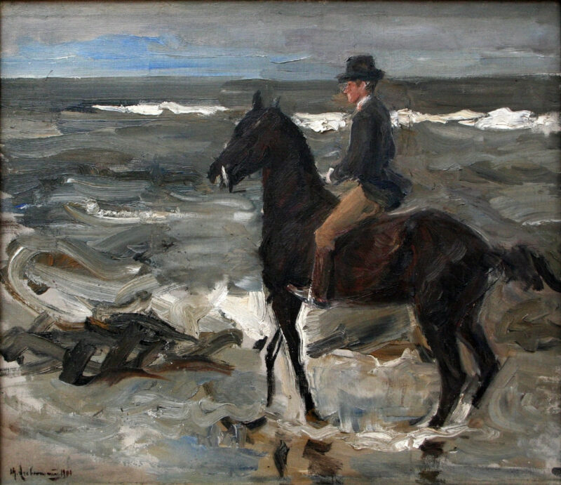 Rider on the Beach (1904) - Max Liebermann Tablo