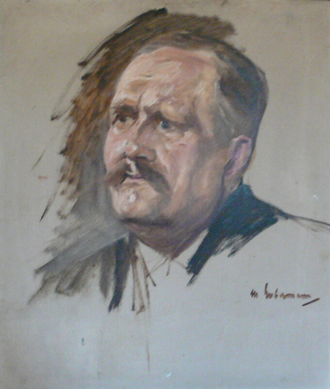 Sketch for the Portrait of Friedrich Naumann - Max Liebermann Tablo