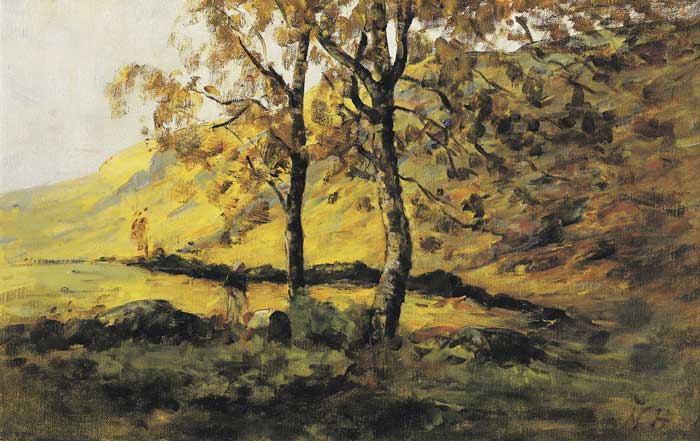THE SILVER BIRCH - Nathaniel Hone the Younger Tablo