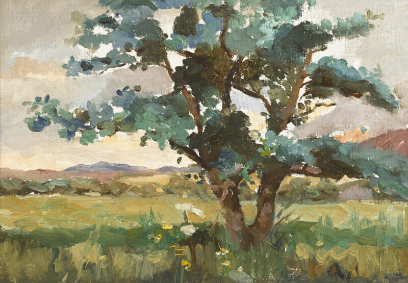 TREE IN A LANDSCAPE - Nathaniel Hone the Younger Tablo