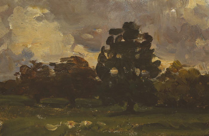 TREES IN MALAHIDE, COUNTY DUBLIN - Nathaniel Hone the Younger Tablo