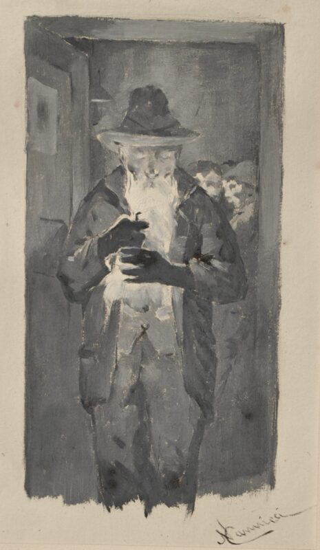 Batone with the lamp (1890) - Niccolò Cannicci Tablo