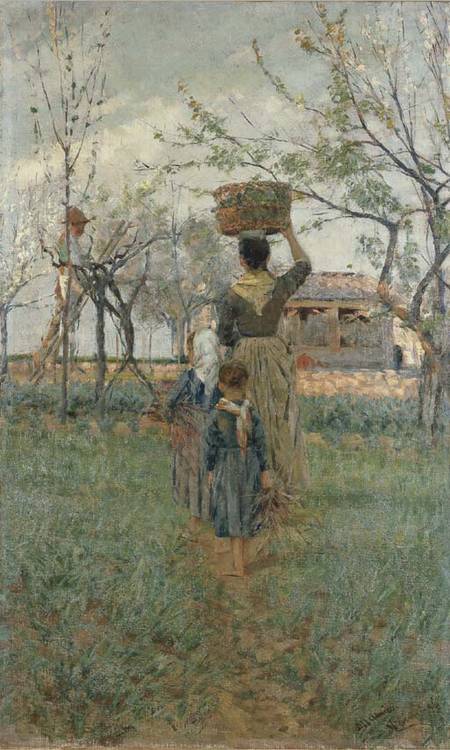 Return from the fields (Spring) – Niccolò Cannicci Tablo