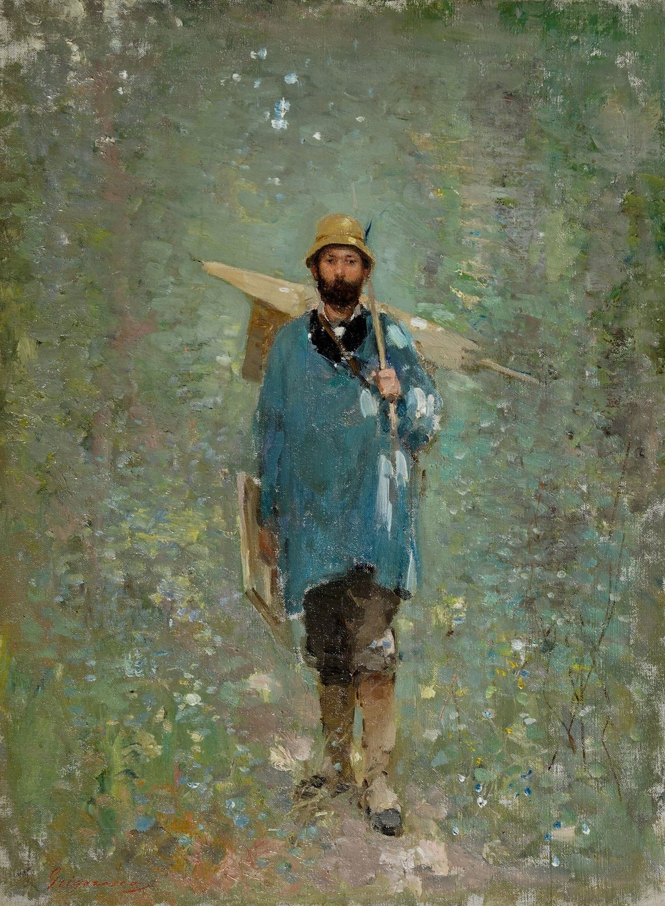 Andreescu at Barbizon (1880) - Nicolae Grigorescu Tablo