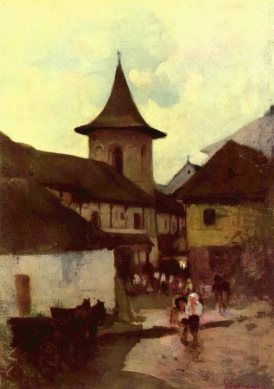 Catholic Church in Cimpulung – Nicolae Grigorescu Tablo