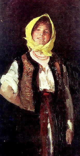 Cheerful Peasant Woman (1894) – Nicolae Grigorescu Tablo