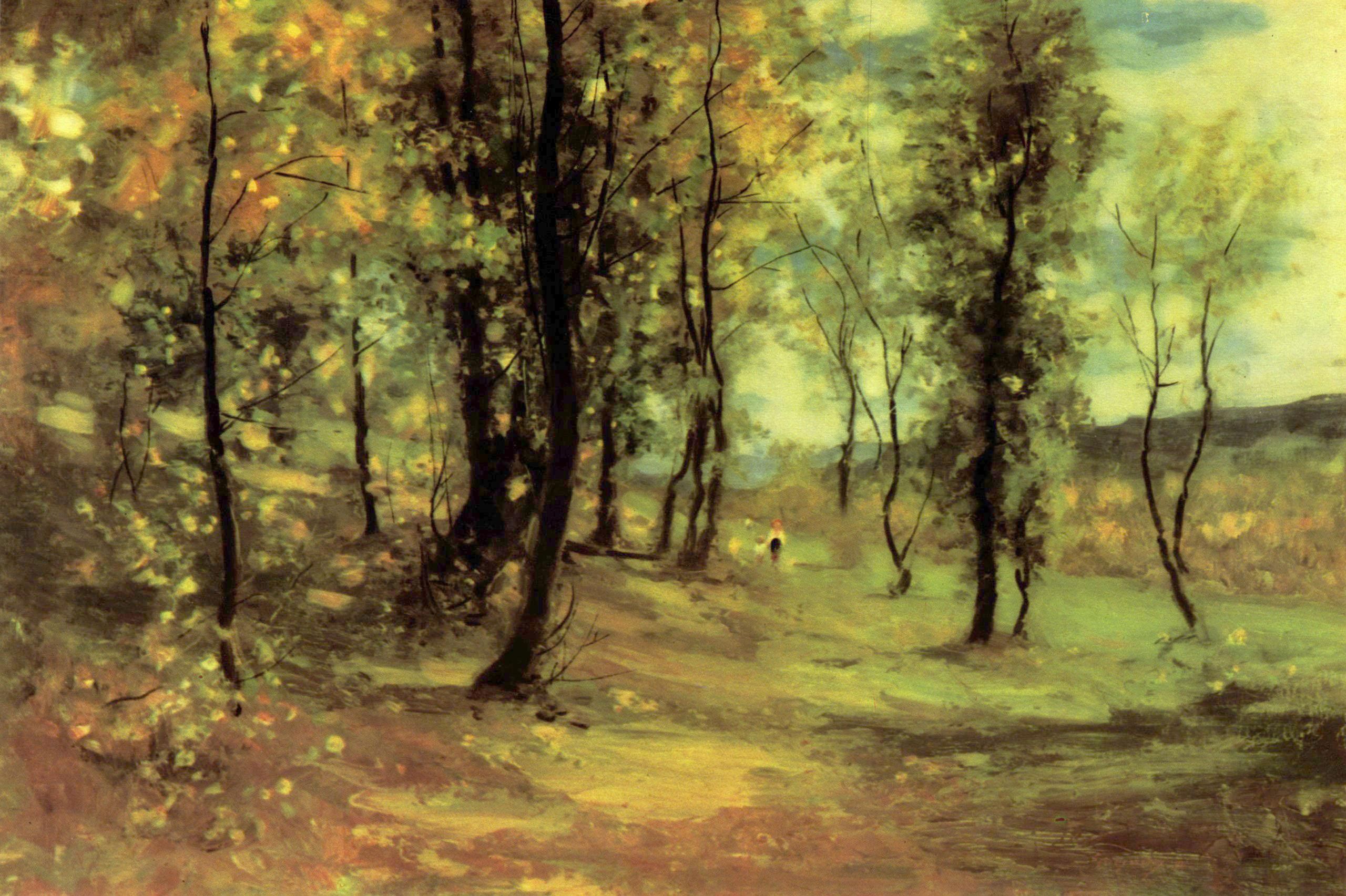Clearing Back - Nicolae Grigorescu Tablo
