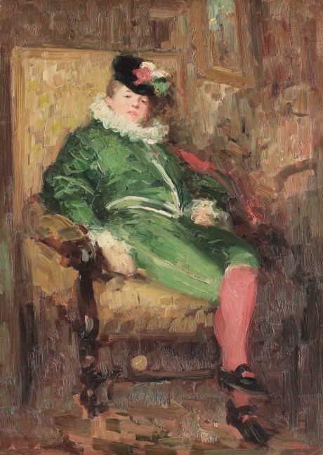 Columbine in Green (1873) - Nicolae Grigorescu Tablo