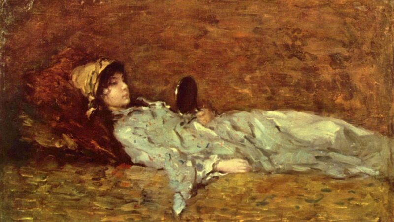 Girl in the mirror – Nicolae Grigorescu Tablo