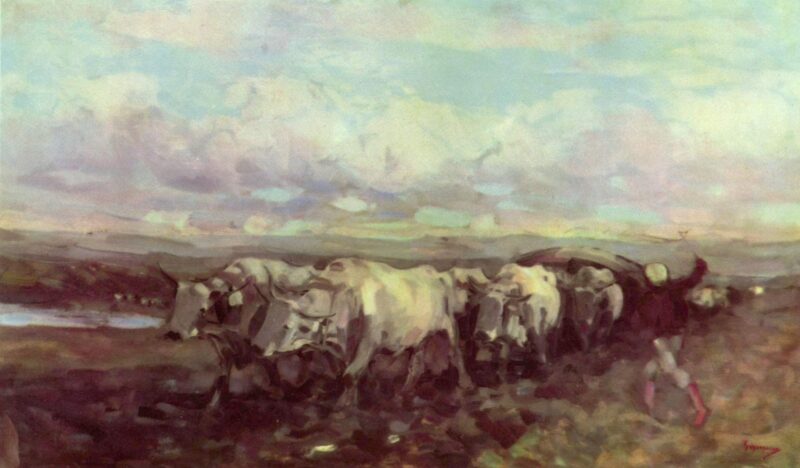 Hard road - Nicolae Grigorescu Tablo