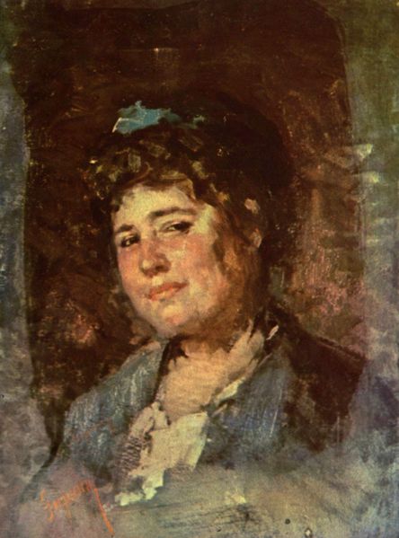 Portrait of Alexandrina Filionescu - Nicolae Grigorescu Tablo